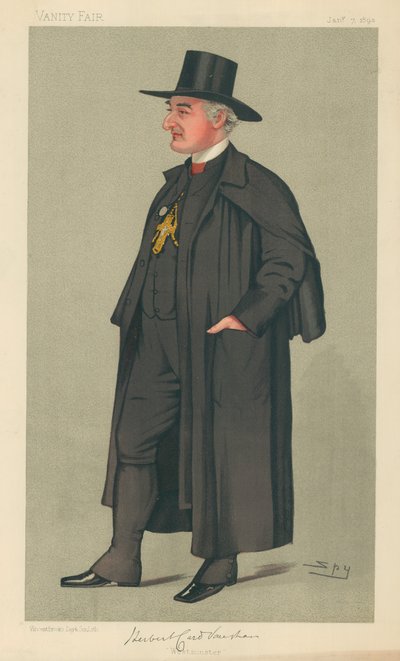 The Bishop of Westminster, Westminster, 7 January 1893, Vanity Fair Cartoon by Leslie Matthew Ward